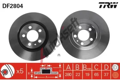TRW Brzdov kotou - 280 mm TRW DF2804, DF2804