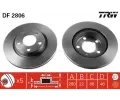 Brzdový kotouč TRW ‐ TRW DF2806 Brzdový kotouč TRW ‐ TRW DF2806