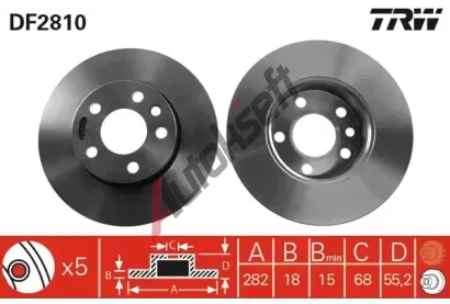 TRW Brzdov kotou - 282 mm TRW DF2810, DF2810