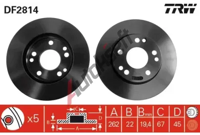 TRW Brzdov kotou - 262 mm TRW DF2814, DF2814