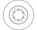 TRW Brzdov kotou - 260 mm TRW DF3001, DF3001
