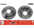 TRW Brzdov kotou - 231 mm ‐ TRW DF3032