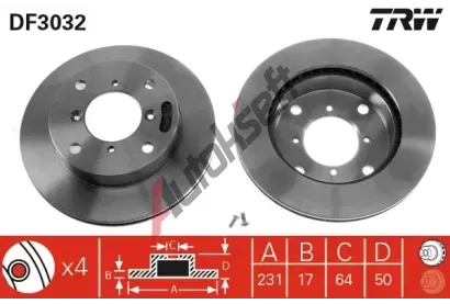 TRW Brzdov kotou - 231 mm TRW DF3032, DF3032