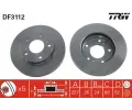 Brzdový kotouč TRW ‐ TRW DF3112 Brzdový kotouč TRW ‐ TRW DF3112