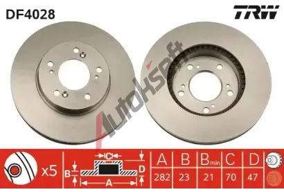 TRW Brzdov kotou - 282 mm TRW DF4028, DF4028