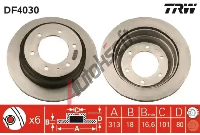 TRW Brzdov kotou - 313 mm TRW DF4030, DF4030