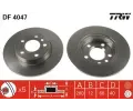 Brzdov kotou TRW ‐ TRW DF4047