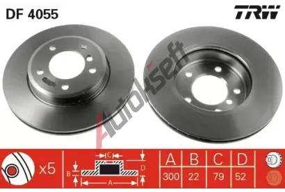 TRW Brzdov kotou - 300 mm TRW DF4055, DF4055
