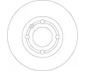 TRW Brzdov kotou - 232 mm TRW DF4062, DF4062
