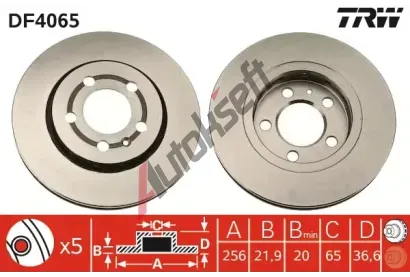 TRW Brzdov kotou - 256 mm TRW DF4065, DF4065