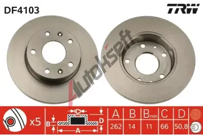 TRW Brzdov kotou - 262 mm TRW DF4103, DF4103