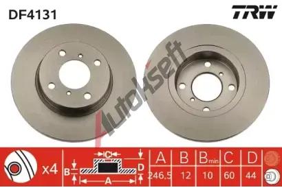 TRW Brzdov kotou - 247 mm TRW DF4131, DF4131