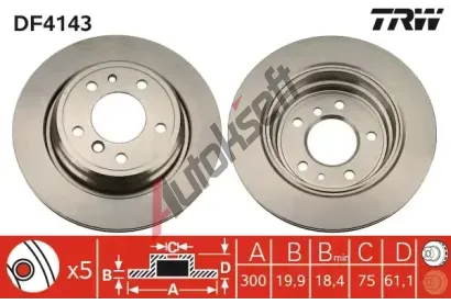 TRW Brzdov kotou - 300 mm TRW DF4143, DF4143