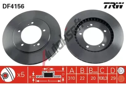 TRW Brzdov kotou - 310 mm TRW DF4156, DF4156