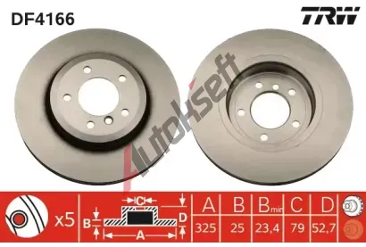TRW Brzdov kotou - 325 mm TRW DF4166, DF4166