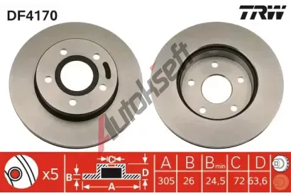 TRW Brzdov kotou - 305 mm TRW DF4170, DF4170