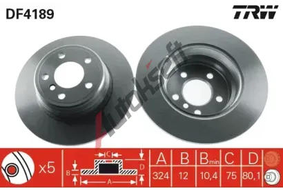 TRW Brzdov kotou - 324 mm TRW DF4189, DF4189