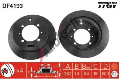 TRW Brzdov kotou - 262 mm TRW DF4193, DF4193