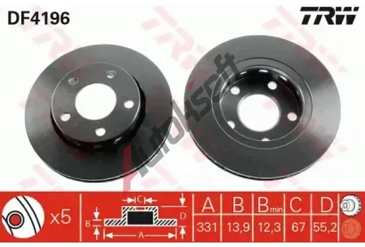 TRW Brzdov kotou - 332 mm TRW DF4196, DF4196