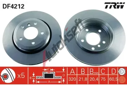 TRW Brzdov kotou - 320 mm TRW DF4212, DF4212