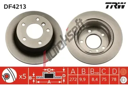 TRW Brzdov kotou - 272 mm TRW DF4213, DF4213