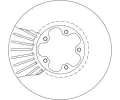 TRW Brzdov kotou - 276 mm TRW DF4216, DF4216