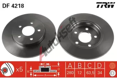 TRW Brzdov kotou - 280 mm TRW DF4218, DF4218