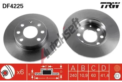 TRW Brzdov kotou - 240 mm TRW DF4225, DF4225