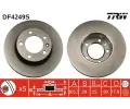 Brzdový kotouč TRW ‐ TRW DF4249S Brzdový kotouč TRW ‐ TRW DF4249S