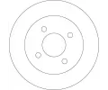 TRW Brzdov kotou - 252 mm TRW DF4254, DF4254