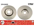Brzdový kotouč TRW ‐ TRW DF4260S  Brzdový kotouč TRW ‐ TRW DF4260S