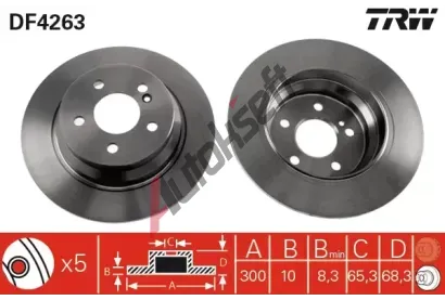 TRW Brzdov kotou - 300 mm TRW DF4263, DF4263