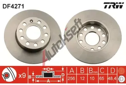 TRW Brzdov kotou - 256 mm TRW DF4271, DF4271