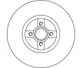 TRW Brzdov kotou - 274 mm TRW DF4272, DF4272