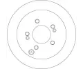 TRW Brzdov kotou - 284 mm TRW DF4287, DF4287