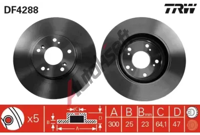 TRW Brzdov kotou - 300 mm TRW DF4288, DF4288