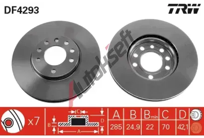 TRW Brzdov kotou - 285 mm TRW DF4293, DF4293