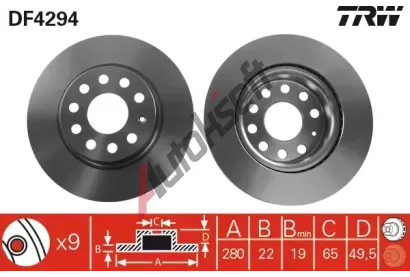 TRW Brzdov kotou - 280 mm TRW DF4294, DF4294
