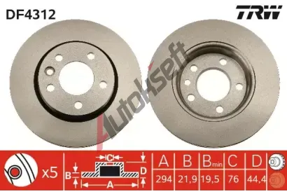 TRW Brzdov kotou - 294 mm TRW DF4312, DF4312