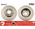 Brzdový kotouč TRW ‐ TRW DF4317 Brzdový kotouč TRW ‐ TRW DF4317