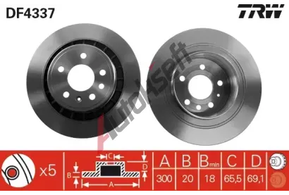 TRW Brzdov kotou - 300 mm TRW DF4337, DF4337