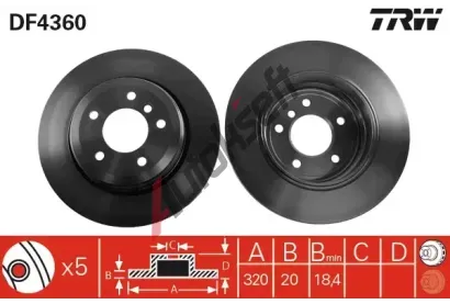 TRW Brzdov kotou - 320 mm TRW DF4360, DF4360