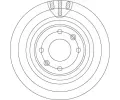TRW Brzdov kotou - 302 mm TRW DF4363, DF4363