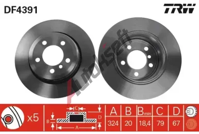 TRW Brzdov kotou - 324 mm TRW DF4391, DF4391