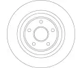 TRW Brzdový kotouč s ložiskem - 300 mm TRW DF4413BS, DF4413BS