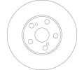 TRW Brzdový kotouč - 277 mm TRW DF4416, DF4416