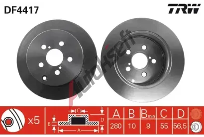 TRW Brzdov kotou - 280 mm TRW DF4417, DF4417