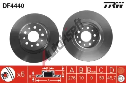 TRW Brzdov kotou - 276 mm TRW DF4440, DF4440