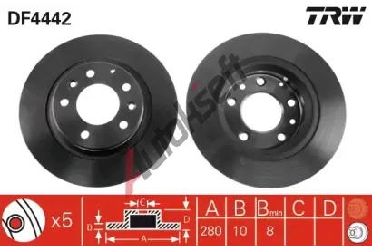TRW Brzdov kotou - 280 mm TRW DF4442, DF4442