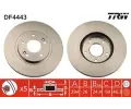Brzdový kotouč TRW ‐ TRW DF4443 Brzdový kotouč TRW ‐ TRW DF4443
